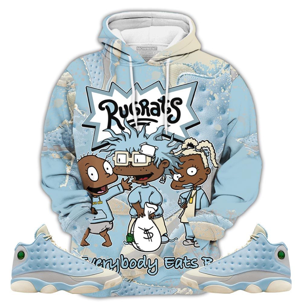 Homie Rugrats Everybody Eats B Sneaker Shirt Match Solefly 13S, Jordan 13 Retro Solefly Hoodie Sweatshirt Tee All Over Print MKO Shirt
