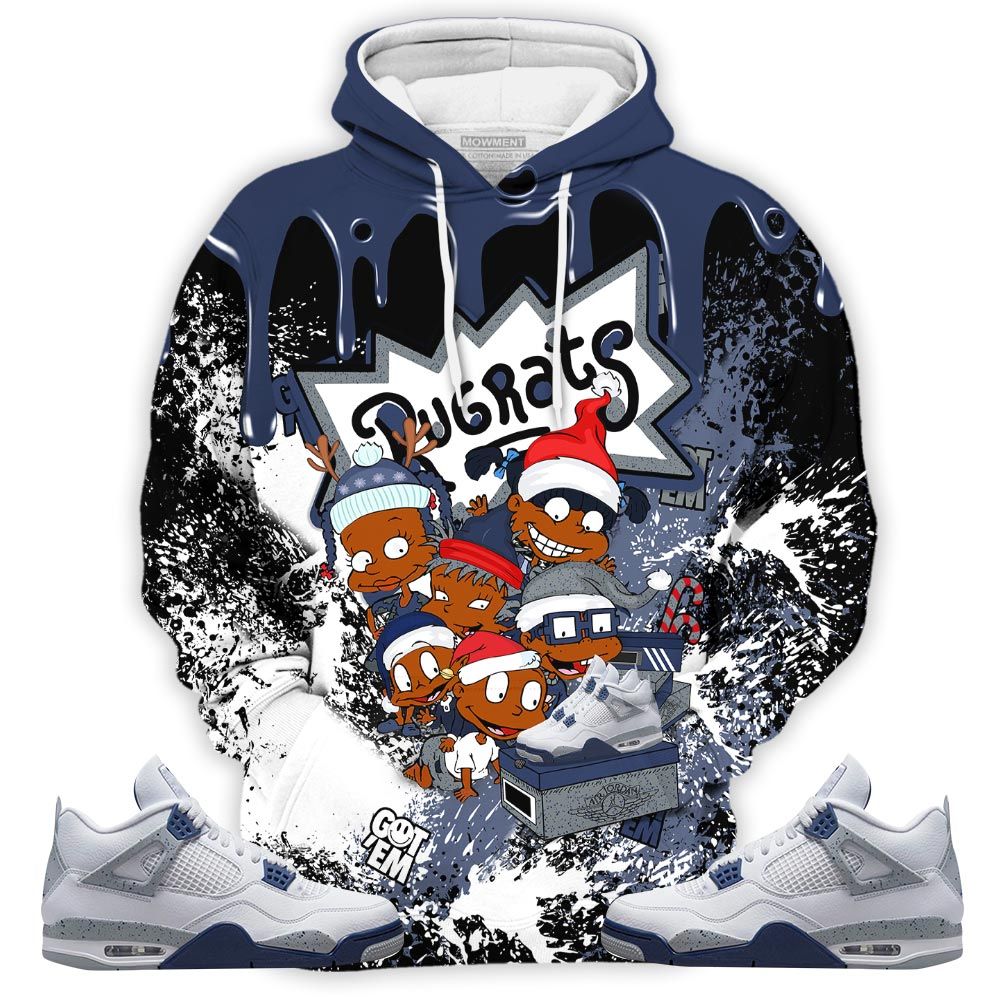 Homie Rugrats Kids Xmas Sneaker Shirt Match Midnight Navy 4S, Jordan 4 Retro Midnight Navy Hoodie Sweatshirt Tee All Over Print MKO Shirt Homie Rugrats Kids Xmas Sneaker Shirt Match Midnight Navy 4S, Jordan 4 Retro Midnight Navy Hoodie Sweatshirt Tee All Over Print MKO Shirt