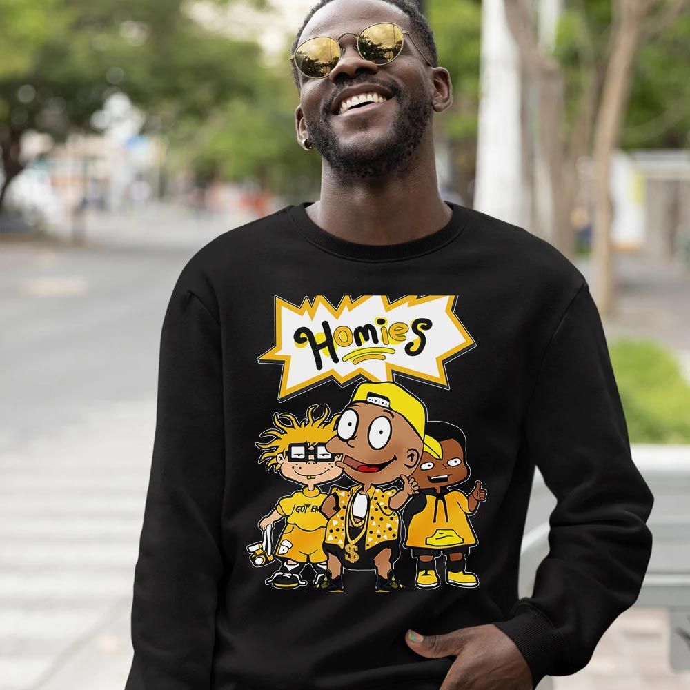 Homies Kids Sneaker Shirt Match 2023 Thunder 4s, Jordan Retro 4 Thunder MKO Sweatshirt Homies Kids Sneaker Shirt Match 2023 Thunder 4s, Jordan Retro 4 Thunder MKO Sweatshirt