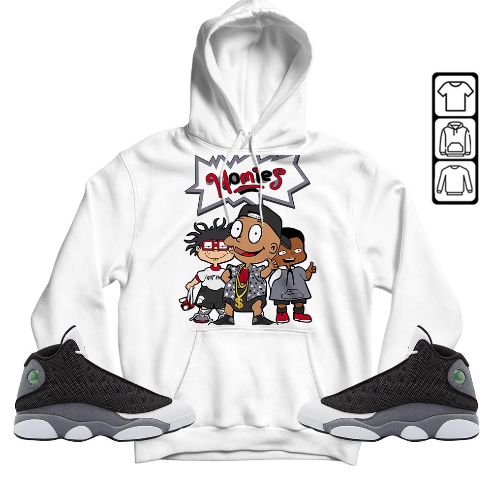 Homies Kids Sneaker Shirt Match Black Flint 13s, Jordan Retro 13 Black Flint MKO T-Shirt