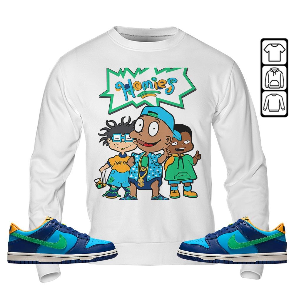 Homies Kids Sneaker Shirt Match Dunk Low GS Kyrie, Dunk Low GS Electric Algae MKO T-Shirt Homies Kids Sneaker Shirt Match Dunk Low GS Kyrie, Dunk Low GS Electric Algae MKO T-Shirt