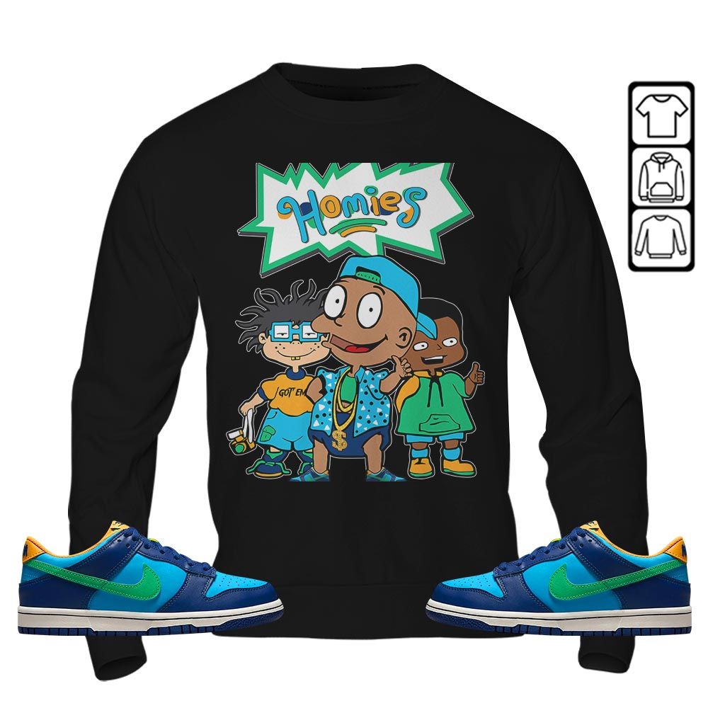 Homies Kids Sneaker Shirt Match Dunk Low GS Kyrie, Dunk Low GS Electric Algae MKO T-Shirt Homies Kids Sneaker Shirt Match Dunk Low GS Kyrie, Dunk Low GS Electric Algae MKO T-Shirt