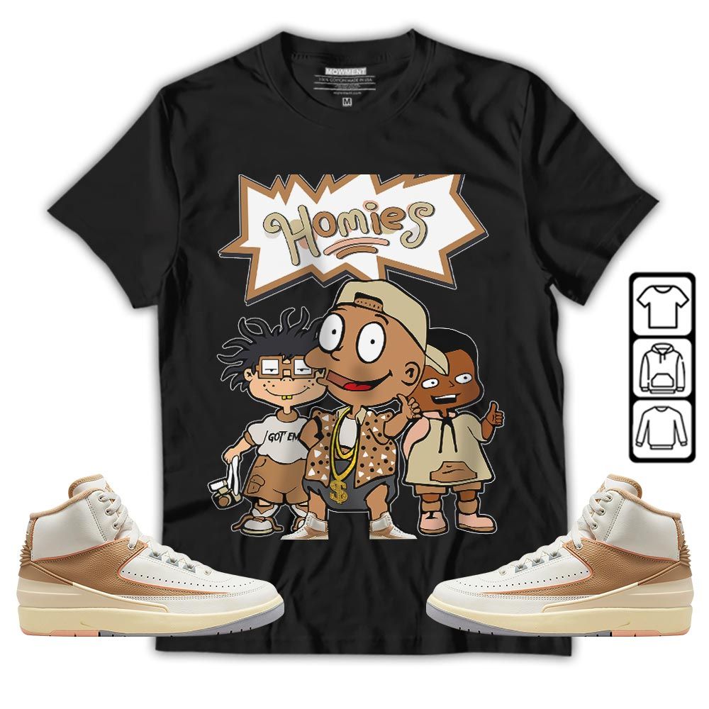 Homies Kids Sneaker Shirt Match Retro Craft 2s, Jordan 2 Craft MKO T-Shirt