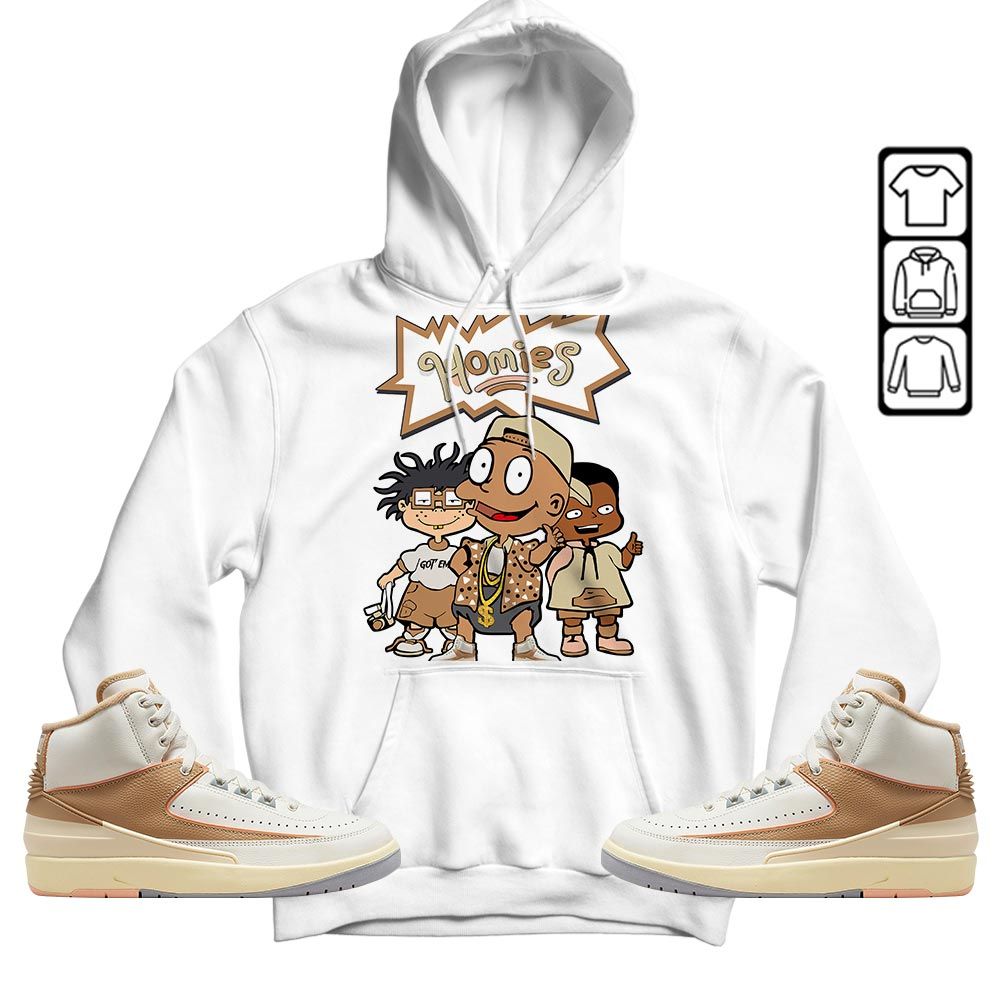 Homies Kids Sneaker Shirt Match Retro Craft 2s, Jordan 2 Craft MKO T-Shirt
