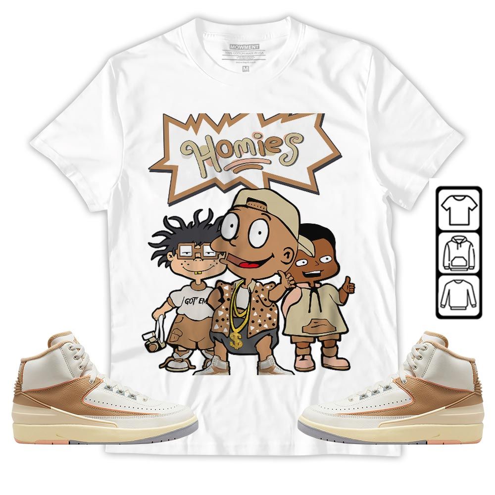 Homies Kids Sneaker Shirt Match Retro Craft 2s, Jordan 2 Craft MKO T-Shirt