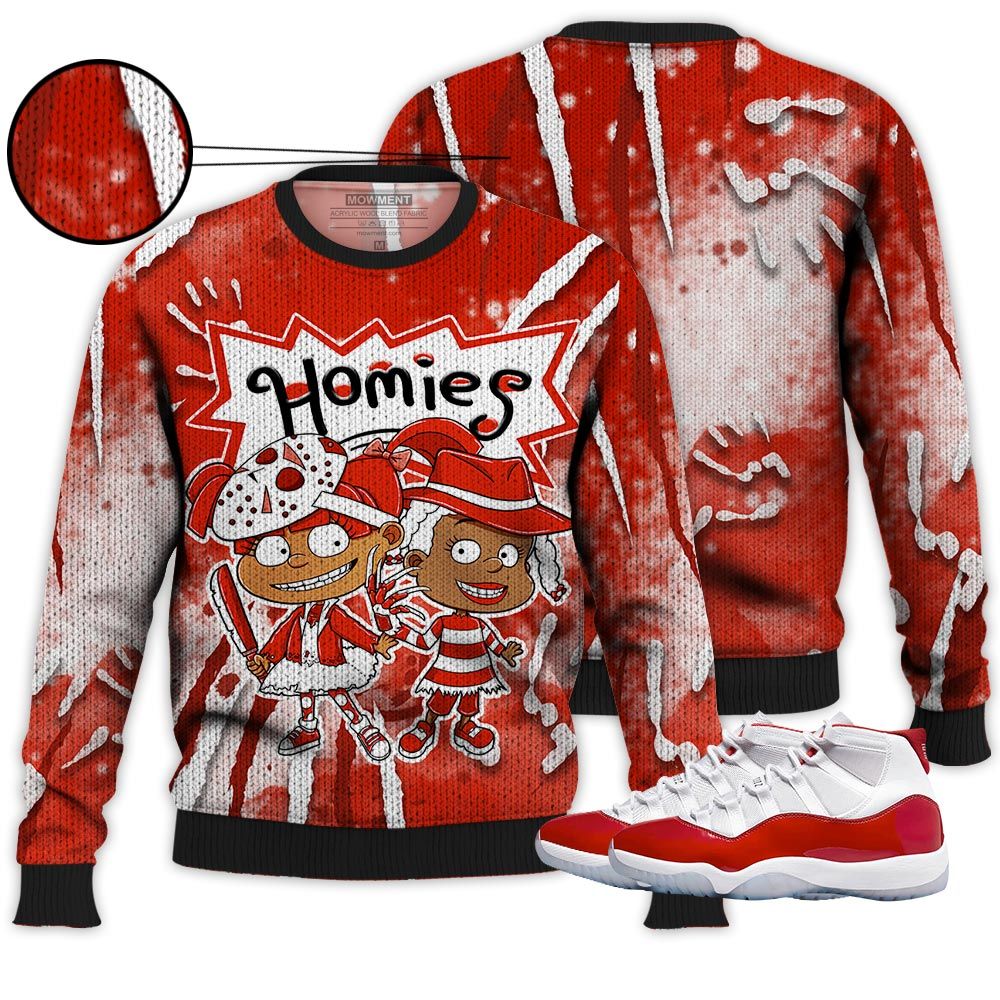 Homies Rugrats Sneaker Shirt Match 11 Varsity Red, Jordan 11 Retro Cherry Hoodie Sweatshirt Tee All Over Print MKO Shirt Homies Rugrats Sneaker Shirt Match 11 Varsity Red, Jordan 11 Retro Cherry Hoodie Sweatshirt Tee All Over Print MKO Shirt
