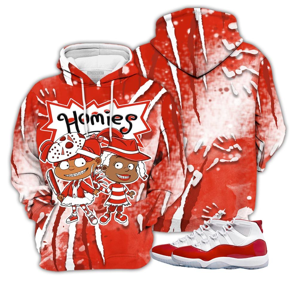 Homies Rugrats Sneaker Shirt Match 11 Varsity Red, Jordan 11 Retro Cherry Hoodie Sweatshirt Tee All Over Print MKO Shirt Homies Rugrats Sneaker Shirt Match 11 Varsity Red, Jordan 11 Retro Cherry Hoodie Sweatshirt Tee All Over Print MKO Shirt