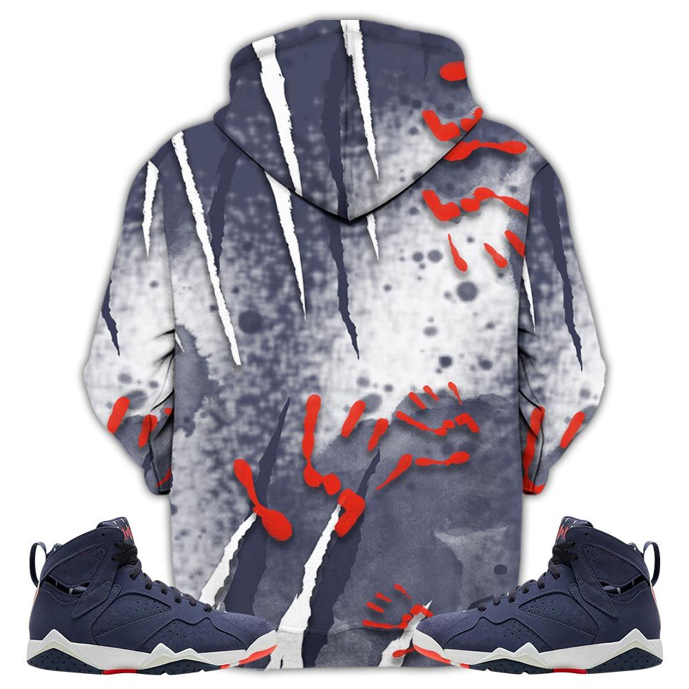 Homies Rugrats Sneaker Shirt Match 7 Neutral Indigo, Jordan 7 Quai 54 Hoodie Sweatshirt Tee All Over Print MKO Shirt