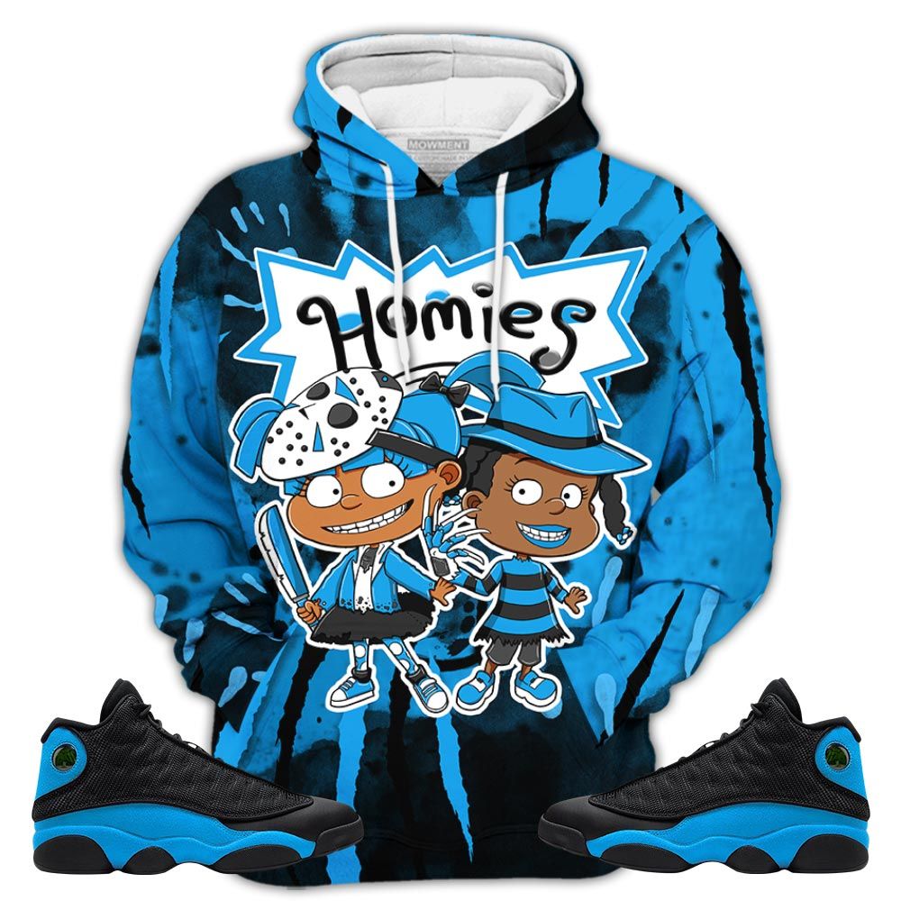 Homies Rugrats Sneaker Shirt Match Black University Blue 13S, Jordan 13 Black University Blue 2022 Hoodie Sweatshirt Tee All Over Print MKO Shirt Homies Rugrats Sneaker Shirt Match Black University Blue 13S, Jordan 13 Black University Blue 2022 Hoodie Sweatshirt Tee All Over Print MKO Shirt