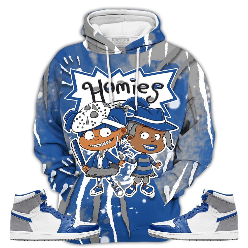 Homies Rugrats Sneaker Shirt Match True Blue 1S, Jordan 1 High Og True Blue Hoodie Sweatshirt Tee All Over Print MKO Shirt Homies Rugrats Sneaker Shirt Match True Blue 1S, Jordan 1 High Og True Blue Hoodie Sweatshirt Tee All Over Print MKO Shirt