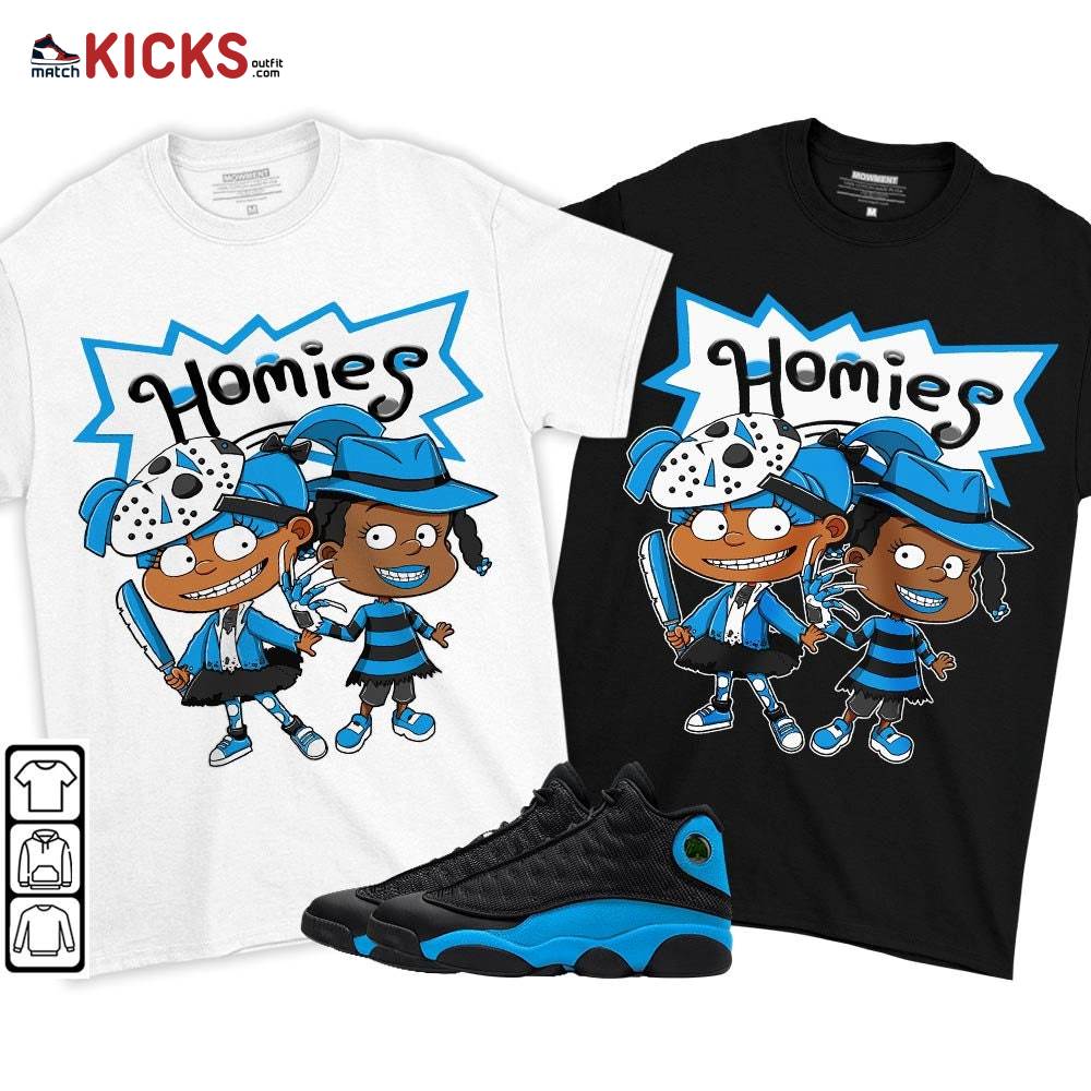 Homies Rugrats Susie Horror Sneaker Shirt Match Black University Blue 13s, Jordan 13 Black University Blue 2022 Hoodie, Sweatshirt MKO T-Shirt Homies Rugrats Susie Horror Sneaker Shirt Match Black University Blue 13s, Jordan 13 Black University Blue 2022 Hoodie, Sweatshirt MKO T-Shirt