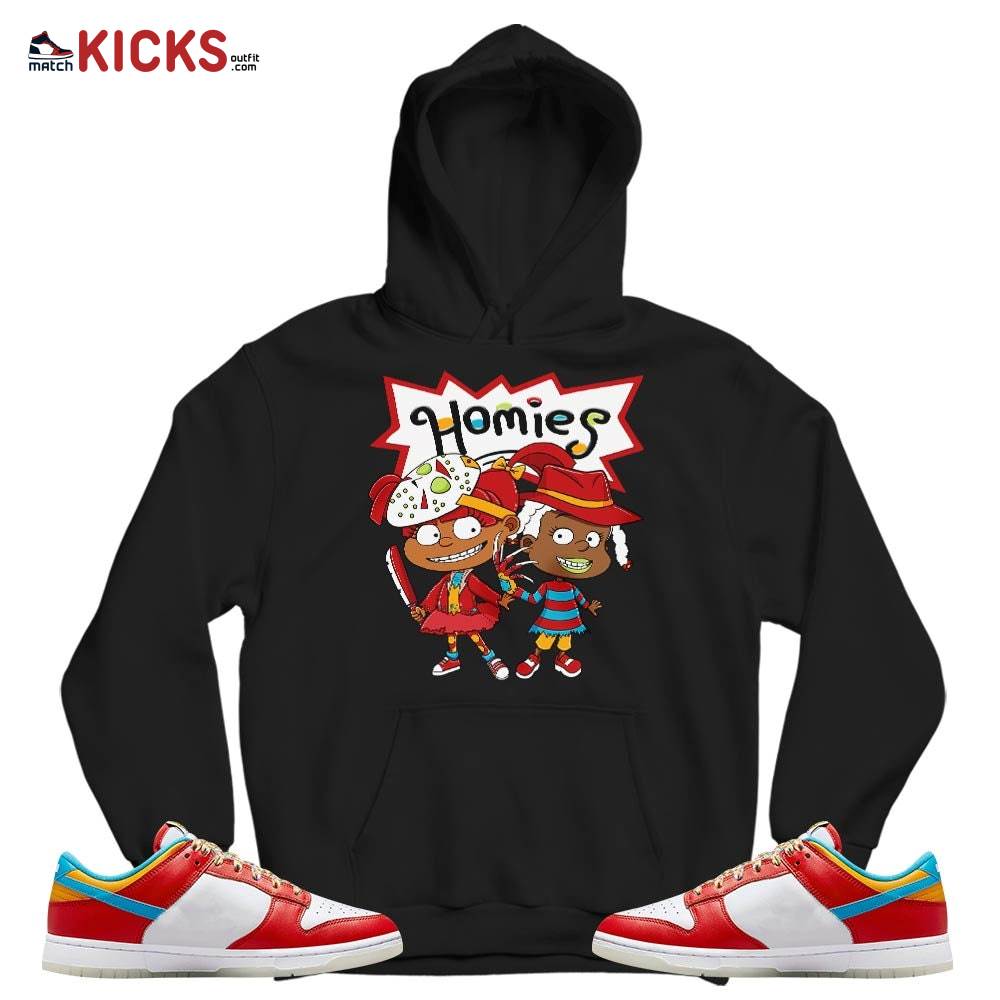 Homies Rugrats Susie Horror Sneaker Shirt Match Fruity Pebbles Shoes, Dunk Low Fruity Pebbles MKO T-Shirt