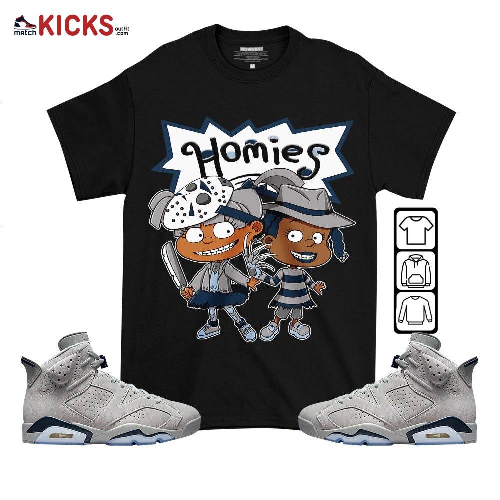 Homies Rugrats Susie Horror Sneaker Shirt Match Georgetown 6s, Jordan 6 Retro Georgetown MKO T-Shirt