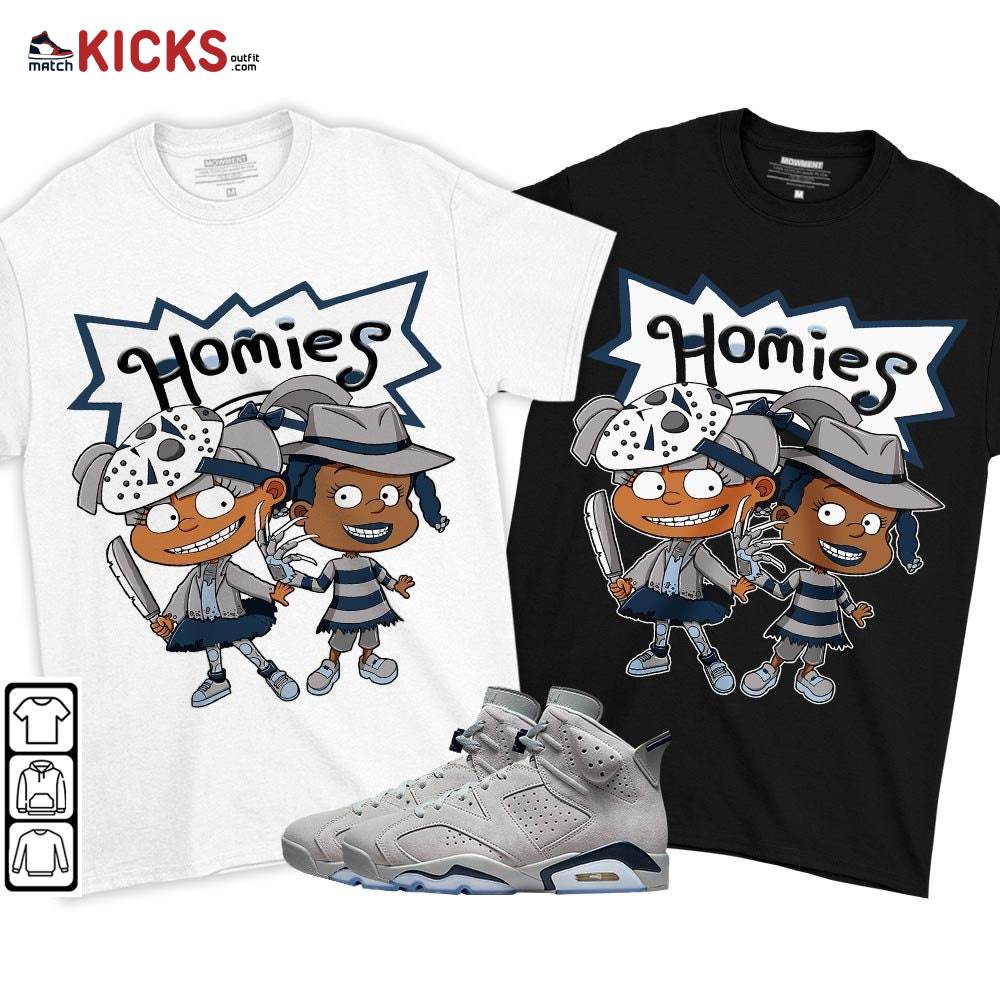 Homies Rugrats Susie Horror Sneaker Shirt Match Georgetown 6s, Jordan 6 Retro Georgetown MKO T-Shirt Homies Rugrats Susie Horror Sneaker Shirt Match Georgetown 6s, Jordan 6 Retro Georgetown MKO T-Shirt