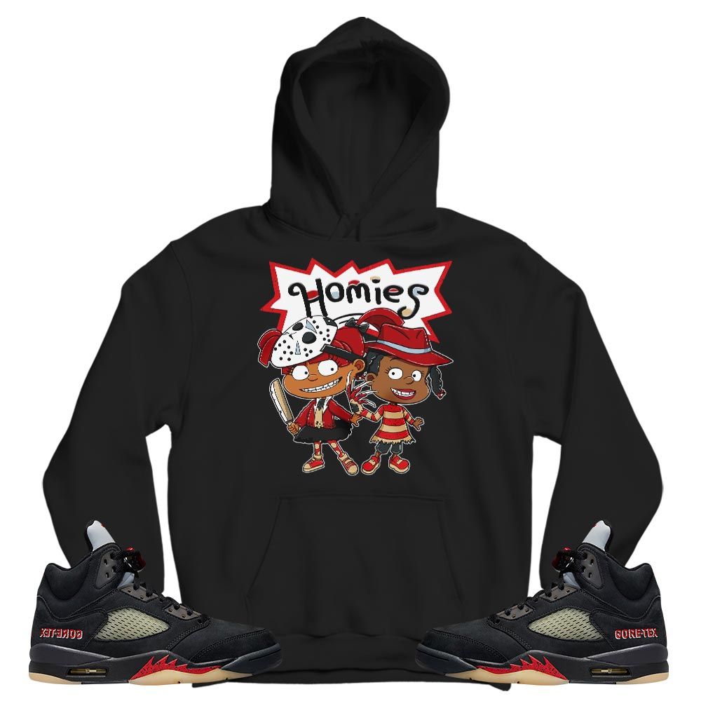 Homies Rugrats Susie Horror Sneaker Shirt Match Gore-Tex 5s, Jordan 5 GORE-TEX Off Noir MKO T-Shirt