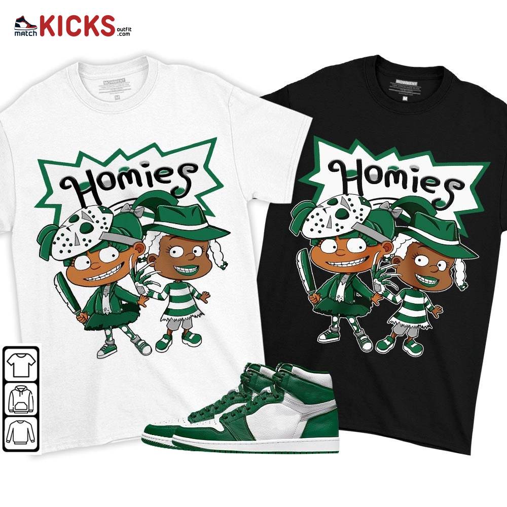Homies Rugrats Susie Horror Sneaker Shirt Match High Gorge Green 1s, Jordan 1 Retro High Gorge Green MKO T-Shirt Homies Rugrats Susie Horror Sneaker Shirt Match High Gorge Green 1s, Jordan 1 Retro High Gorge Green MKO T-Shirt