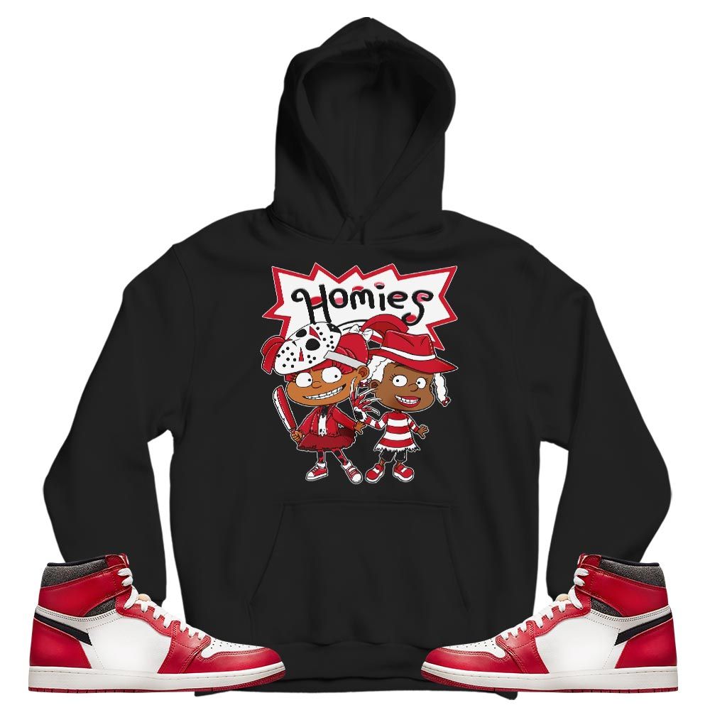 Homies Rugrats Susie Horror Sneaker Shirt Match High OG Chicago 1s, Jordan 1 Lost Found Chicago MKO T-Shirt