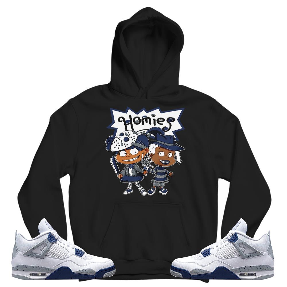 Homies Rugrats Susie Horror Sneaker Shirt Match Midnight Navy 4sTee Jordan 4 Retro Midnight Navy MKO T-Shirt