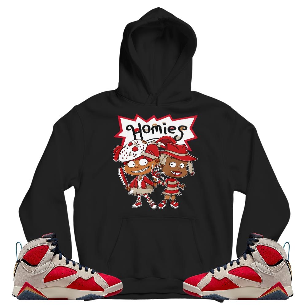 Homies Rugrats Susie Horror Sneaker Shirt Match Trophy Room 7s TeeJordan 7 Trophy Room MKO T-Shirt