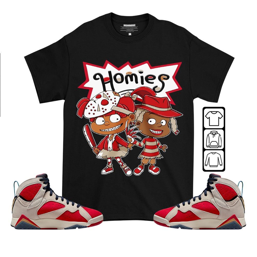 Homies Rugrats Susie Horror Sneaker Shirt Match Trophy Room 7s TeeJordan 7 Trophy Room MKO T-Shirt Homies Rugrats Susie Horror Sneaker Shirt Match Trophy Room 7s TeeJordan 7 Trophy Room MKO T-Shirt