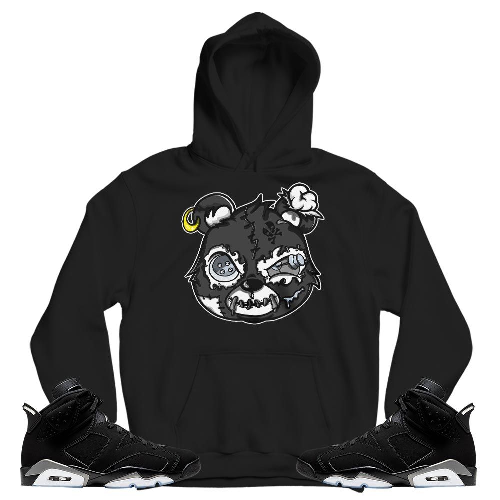 Horror Game Bear Sneaker Shirt Match Black Chrome 6s, Jordan 6 Black Chrome MKO T-Shirt