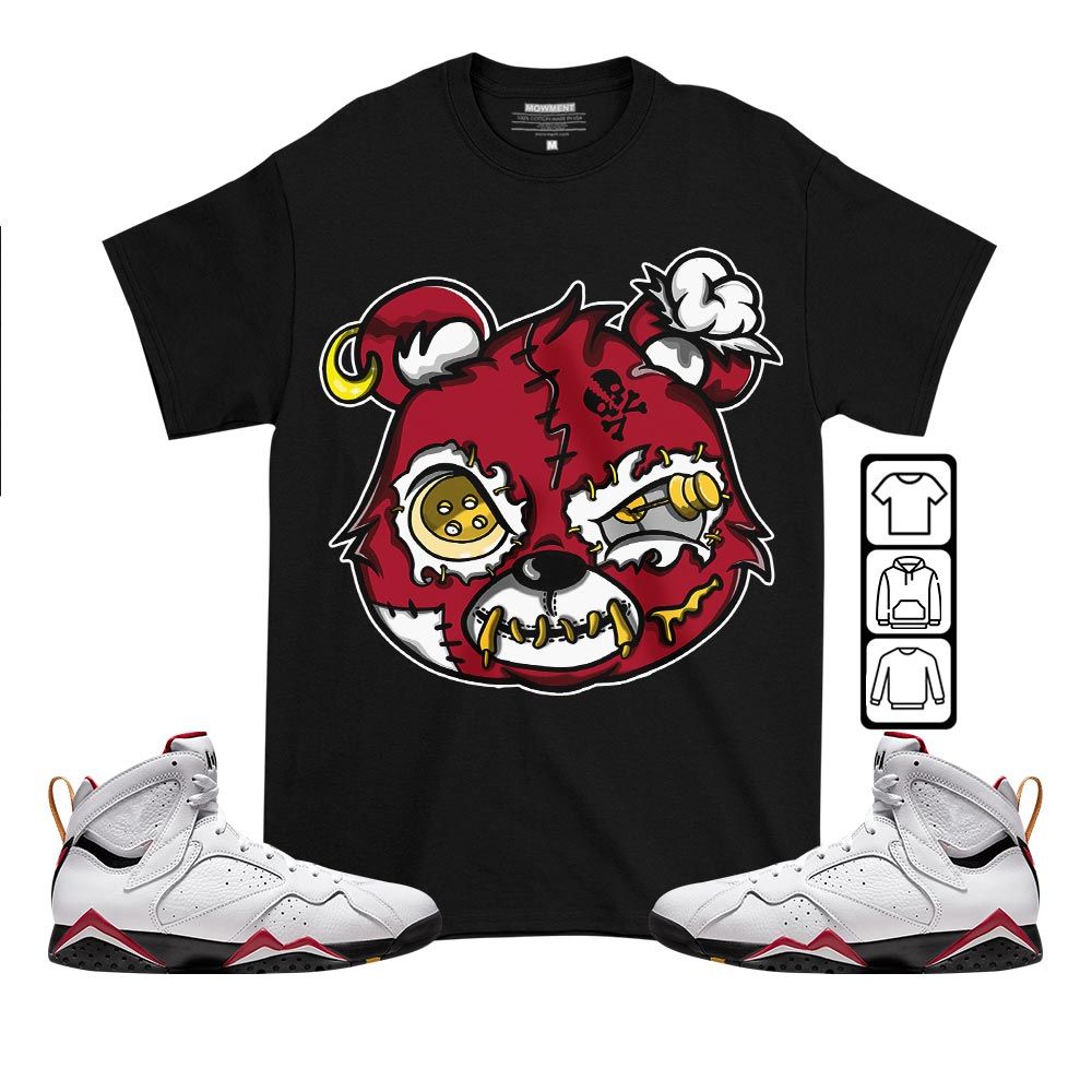 Horror Game Bear Sneaker Shirt Match Cardinal 7s, Jordan 7 Retro Cardinal MKO T-Shirt Horror Game Bear Sneaker Shirt Match Cardinal 7s, Jordan 7 Retro Cardinal MKO T-Shirt