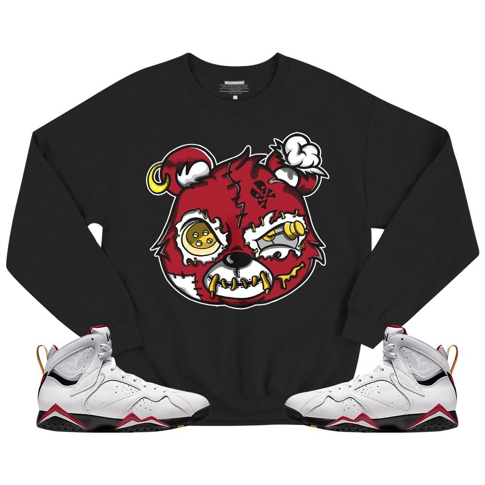 Horror Game Bear Sneaker Shirt Match Cardinal 7s, Jordan 7 Retro Cardinal MKO T-Shirt Horror Game Bear Sneaker Shirt Match Cardinal 7s, Jordan 7 Retro Cardinal MKO T-Shirt