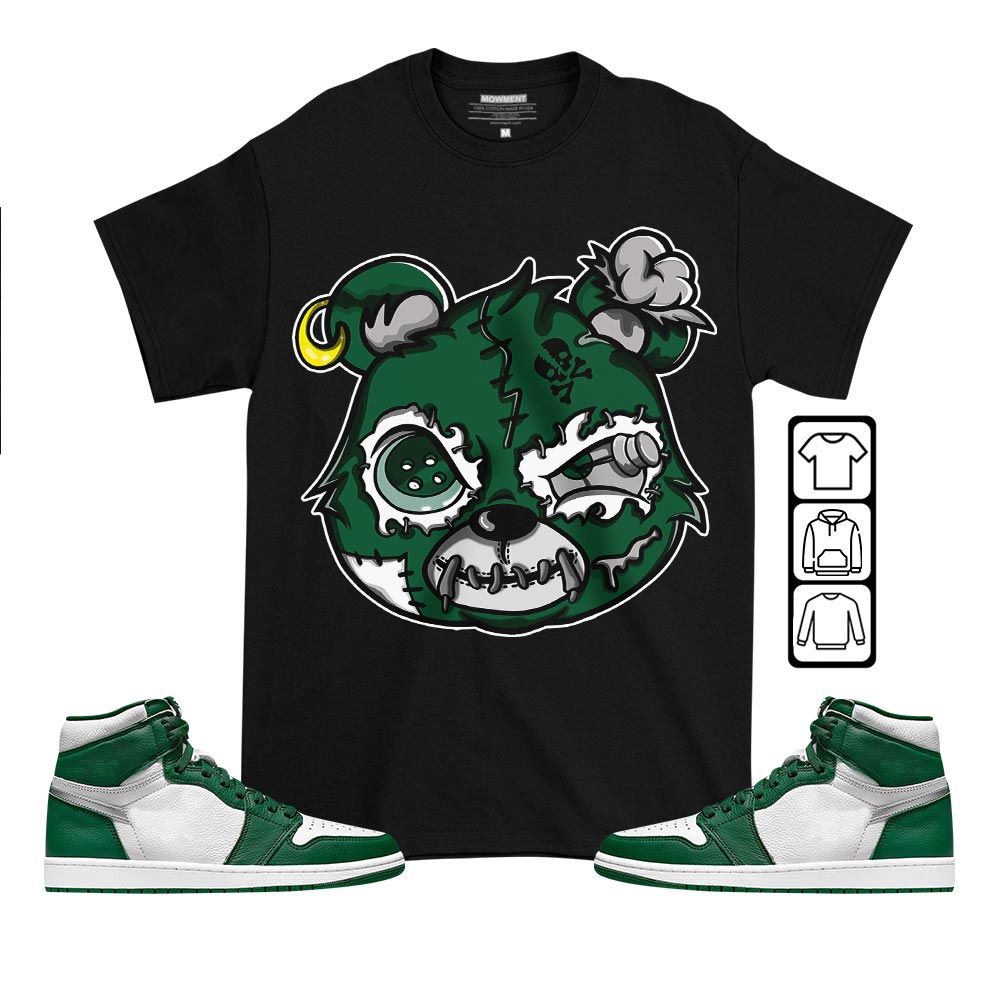 Horror Game Bear Sneaker Shirt Match High Gorge Green 1s, Jordan 1 Retro High Gorge Green MKO T-Shirt Horror Game Bear Sneaker Shirt Match High Gorge Green 1s, Jordan 1 Retro High Gorge Green MKO T-Shirt