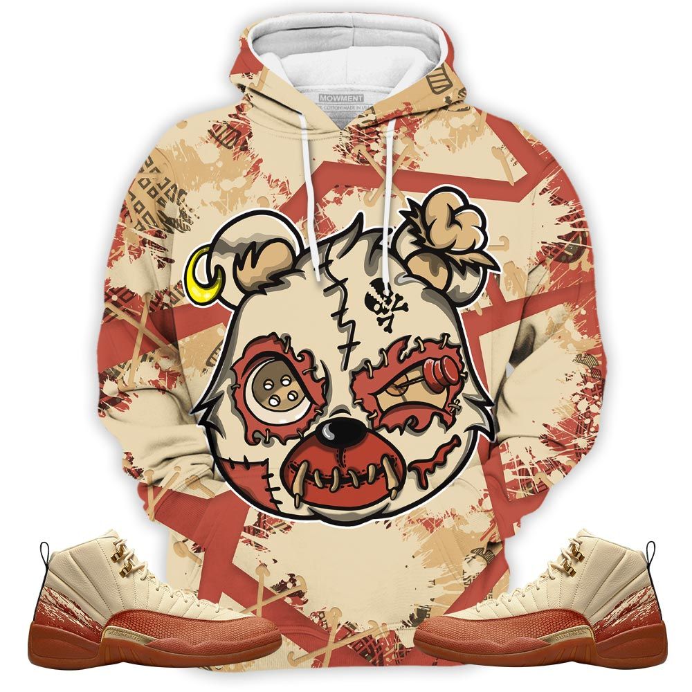 Horror Game Midnight Bear Sneaker Shirt Match Eastside Golf 12S, Jordan 12 Retro Eastside Golf Hoodie Sweatshirt Tee All Over Print MKO Shirt