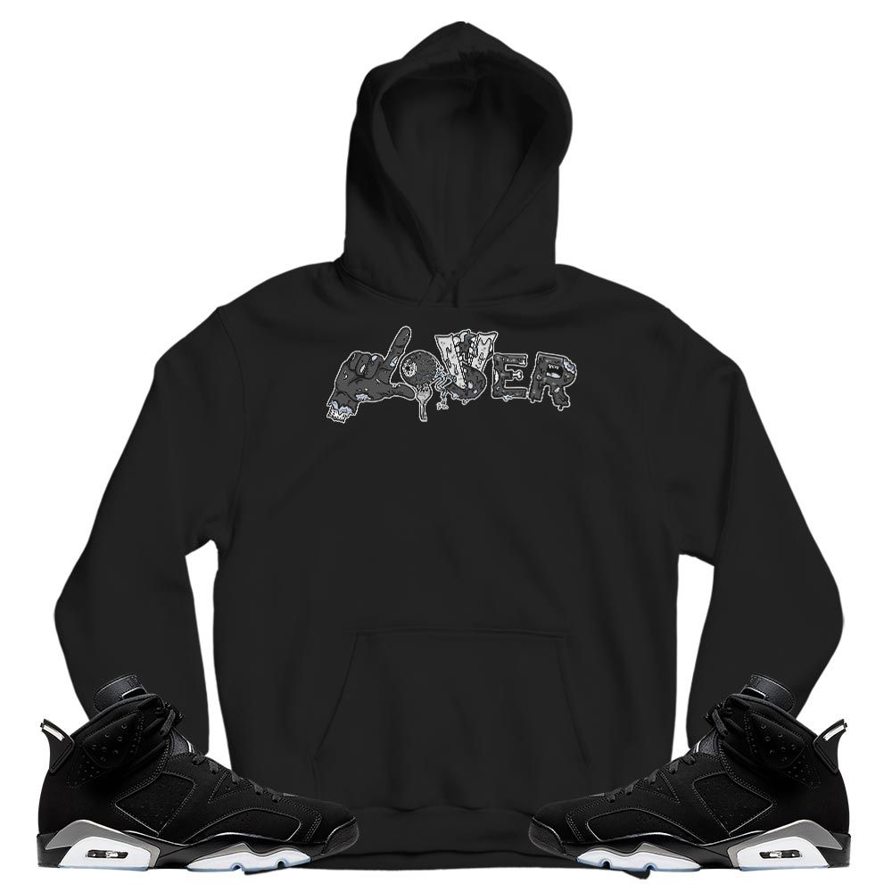 Horror Loser Lover Sneaker Shirt Match Black Chrome 6s, Jordan 6 Black Chrome MKO T-Shirt