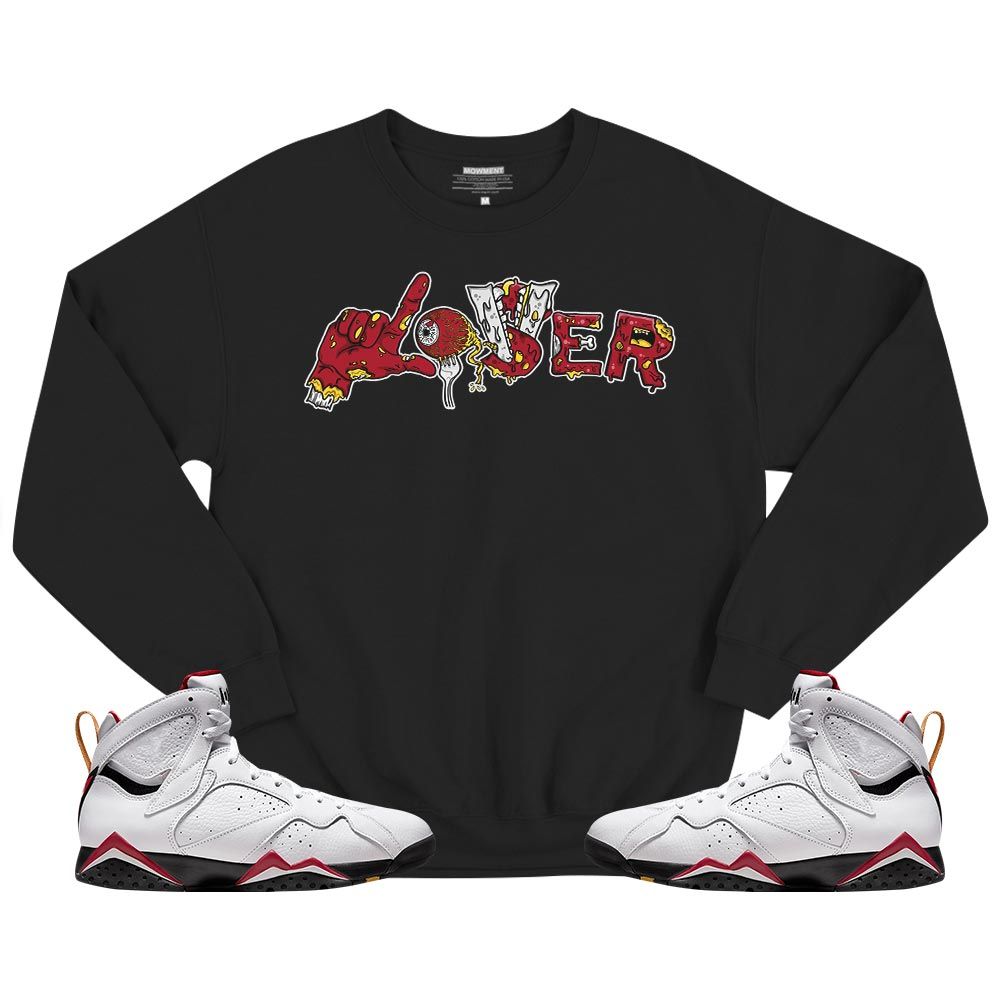 Horror Loser Lover Sneaker Shirt Match Cardinal 7s, Jordan 7 Retro Cardinal MKO T-Shirt Horror Loser Lover Sneaker Shirt Match Cardinal 7s, Jordan 7 Retro Cardinal MKO T-Shirt
