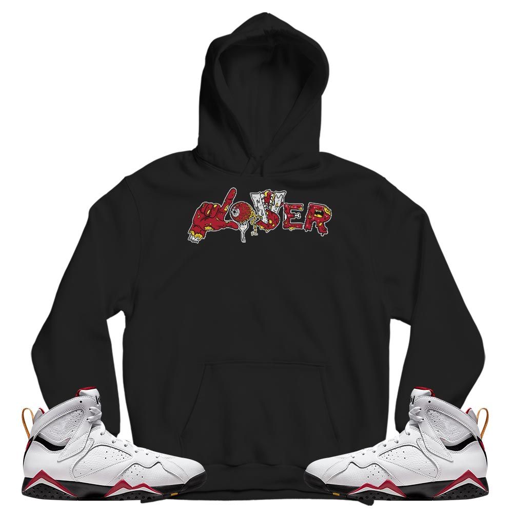 Horror Loser Lover Sneaker Shirt Match Cardinal 7s, Jordan 7 Retro Cardinal MKO T-Shirt
