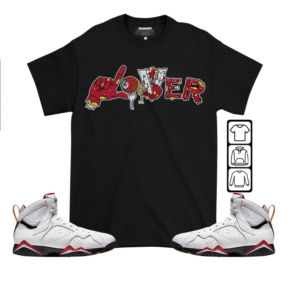 Horror Loser Lover Sneaker Shirt Match Cardinal 7s, Jordan 7 Retro Cardinal MKO T-Shirt Horror Loser Lover Sneaker Shirt Match Cardinal 7s, Jordan 7 Retro Cardinal MKO T-Shirt