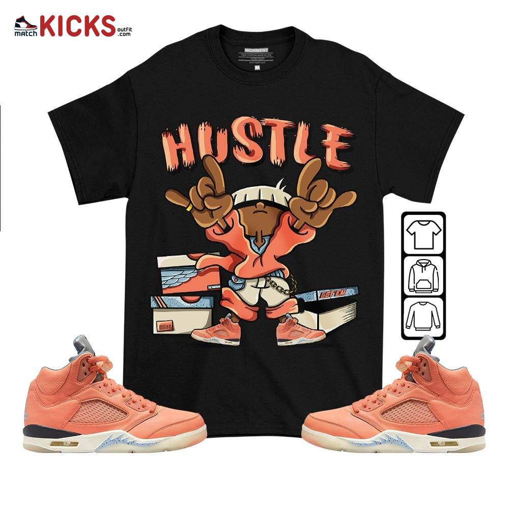 Hustle Sneaker Shirt Match Crimson Bliss 5s, Jordan 5 DJ Khaled Crimson Bliss MKO T-Shirt Hustle Sneaker Shirt Match Crimson Bliss 5s, Jordan 5 DJ Khaled Crimson Bliss MKO T-Shirt
