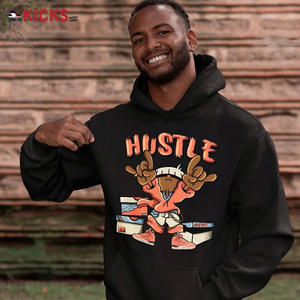 Hustle Sneaker Shirt Match Crimson Bliss 5s, Jordan 5 DJ Khaled Crimson Bliss MKO T-Shirt Hustle Sneaker Shirt Match Crimson Bliss 5s, Jordan 5 DJ Khaled Crimson Bliss MKO T-Shirt