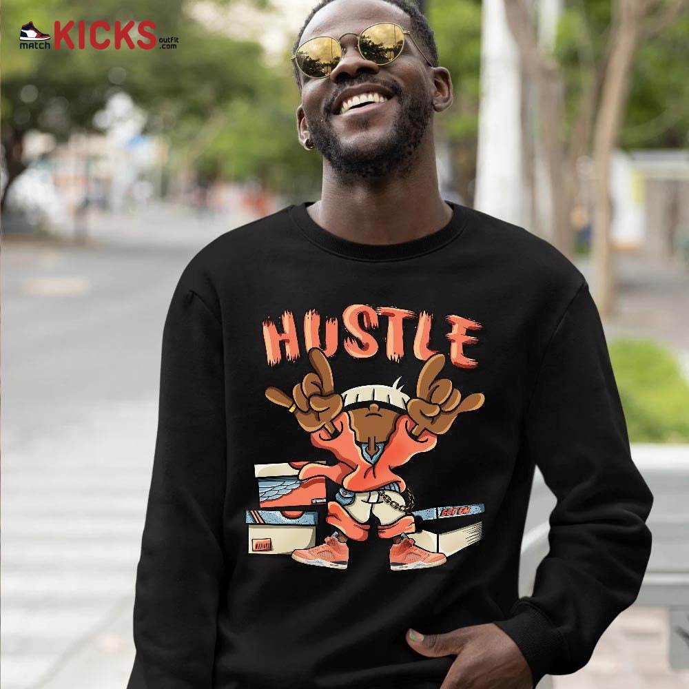 Hustle Sneaker Shirt Match Crimson Bliss 5s, Jordan 5 DJ Khaled Crimson Bliss MKO T-Shirt Hustle Sneaker Shirt Match Crimson Bliss 5s, Jordan 5 DJ Khaled Crimson Bliss MKO T-Shirt
