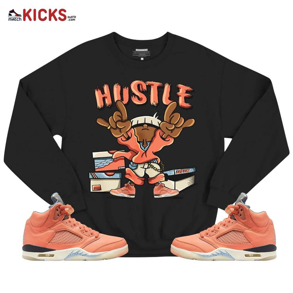 Hustle Sneaker Shirt Match Crimson Bliss 5s, Jordan 5 DJ Khaled Crimson Bliss MKO T-Shirt Hustle Sneaker Shirt Match Crimson Bliss 5s, Jordan 5 DJ Khaled Crimson Bliss MKO T-Shirt