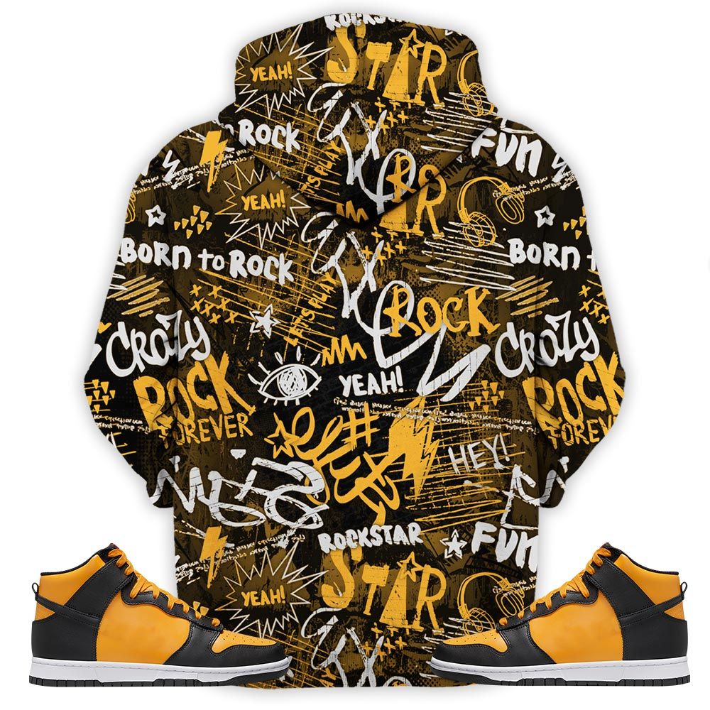 Hustle Sneaker Shirt Match Dunk Reverse Goldenrod, Dunk High Bruce Lee Hoodie Sweatshirt Tee All Over Print MKO Shirt