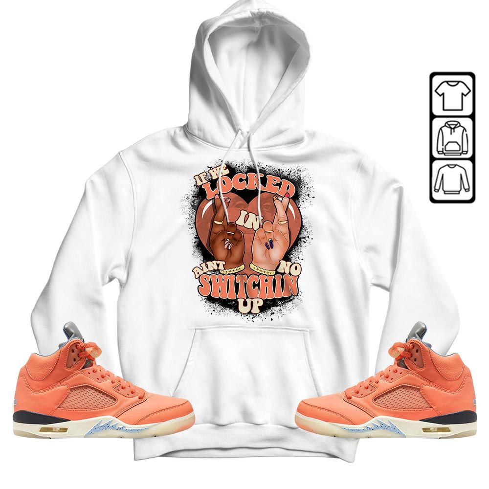 If We Locked In Sneaker Shirt Match Crimson Bliss 5s, Jordan 5 DJ Khaled Crimson Bliss MKO T-Shirt