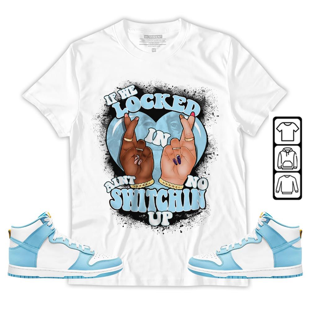 If We Locked In Sneaker Shirt Match Dunk High Blue Chill, Dunk High Homer Simpson MKO T-Shirt If We Locked In Sneaker Shirt Match Dunk High Blue Chill, Dunk High Homer Simpson MKO T-Shirt