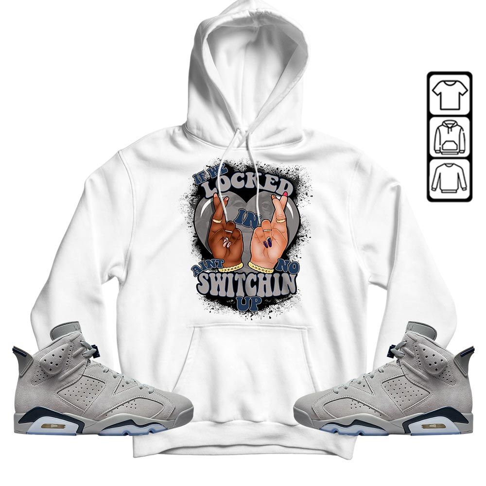 If We Locked In Sneaker Shirt Match Georgetown 6s, Jordan 6 Retro Georgetown MKO T-Shirt