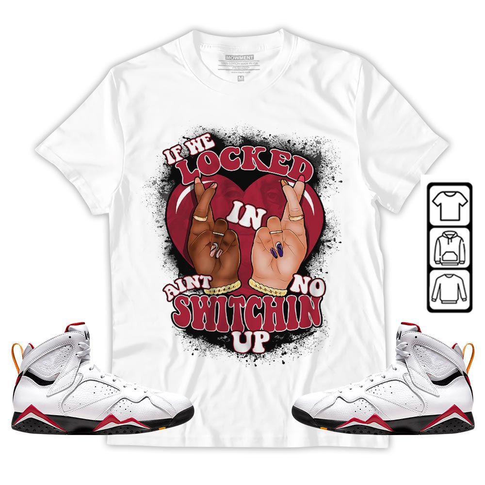 If We Locked In Sneaker Shirt Match OG Cardinal 7s, Jordan 7 Retro Cardinal MKO T-Shirt If We Locked In Sneaker Shirt Match OG Cardinal 7s, Jordan 7 Retro Cardinal MKO T-Shirt