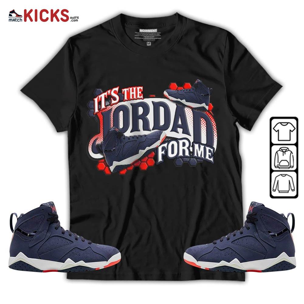 It’s The For Me Sneaker Shirt Match 7 Neutral Indigo, Jordan 7 Quai 54 MKO T-Shirt