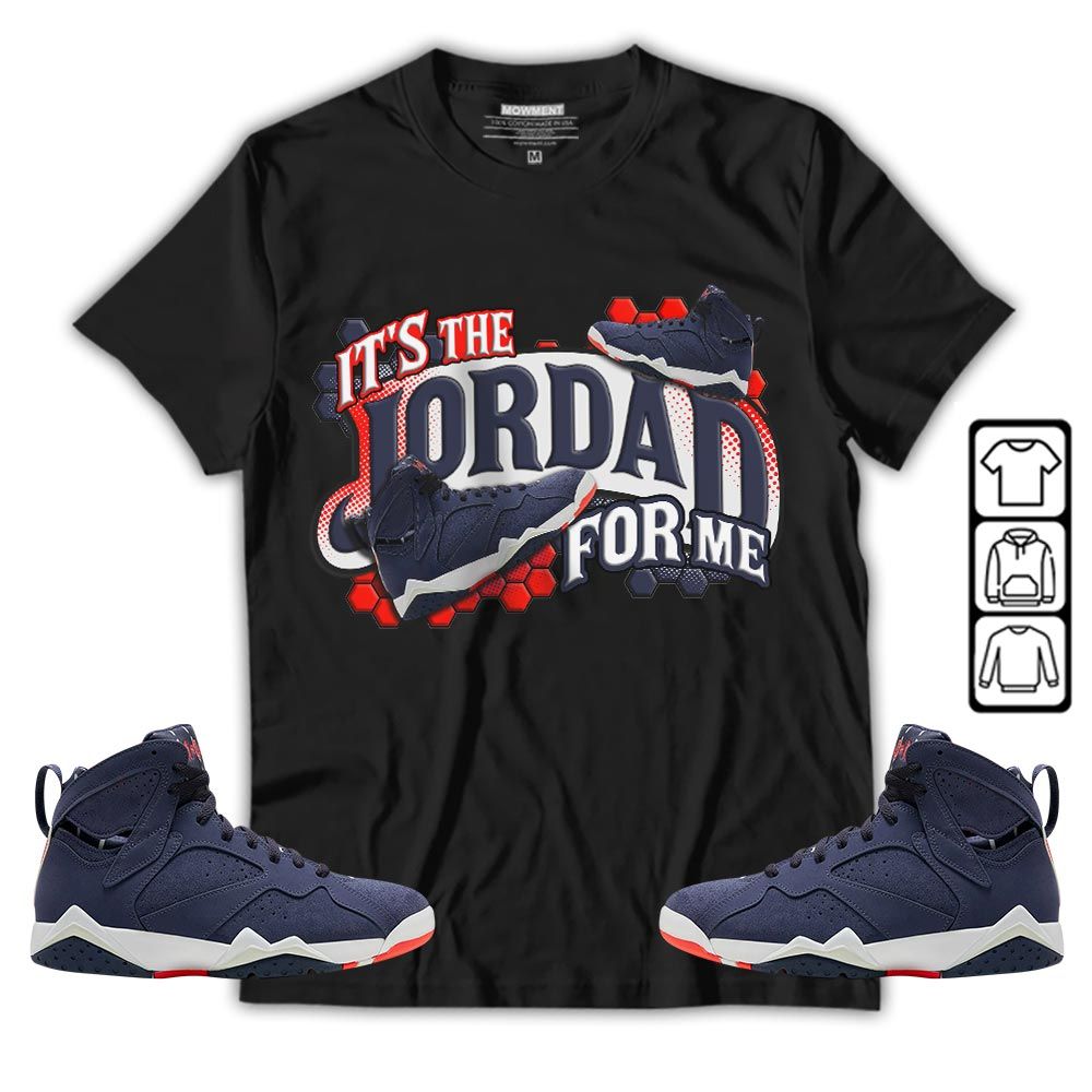 Its The For Me Sneaker Shirt Match 7 Neutral Indigo, Jordan 7 Quai 54 MKO T-Shirt