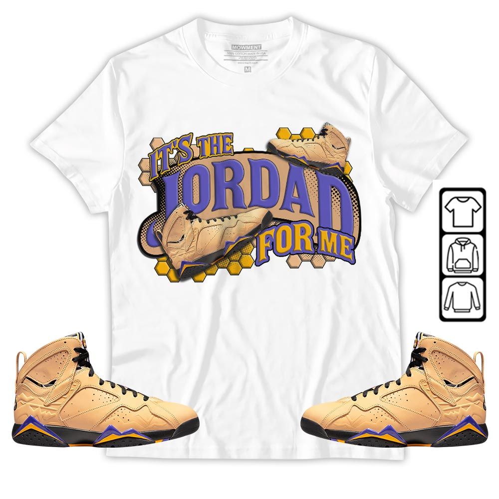 Its The For Me Sneaker Shirt Match Vachetta Tan 7s, Jordan 7 SE Afrobeats MKO T-Shirt