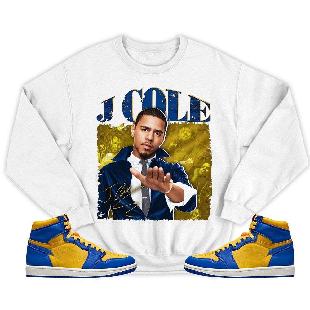 J Cole SIGN Sneaker Shirt Match 2023 Laney 1s, Jordan 1 Retro High Laney MKO T-Shirt J Cole SIGN Sneaker Shirt Match 2023 Laney 1s, Jordan 1 Retro High Laney MKO T-Shirt