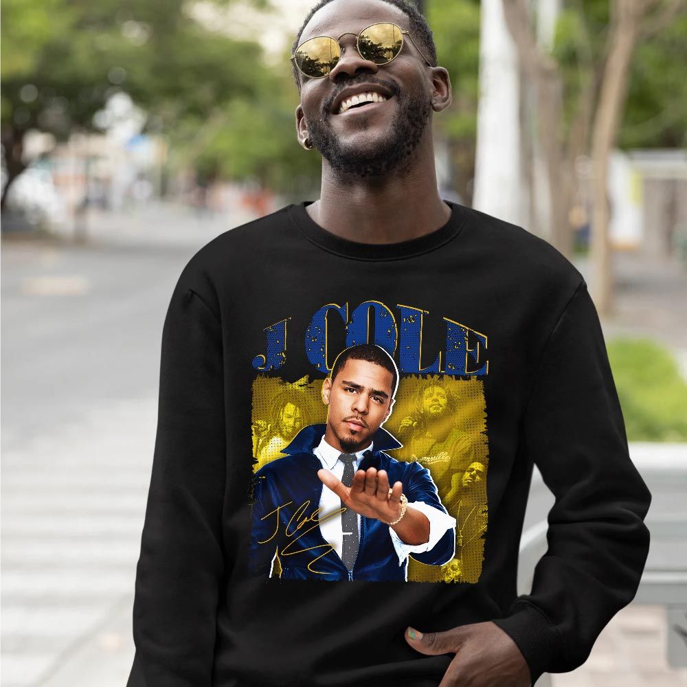 J Cole SIGN Sneaker Shirt Match 2023 Laney 1s, Jordan 1 Retro High Laney MKO T-Shirt J Cole SIGN Sneaker Shirt Match 2023 Laney 1s, Jordan 1 Retro High Laney MKO T-Shirt