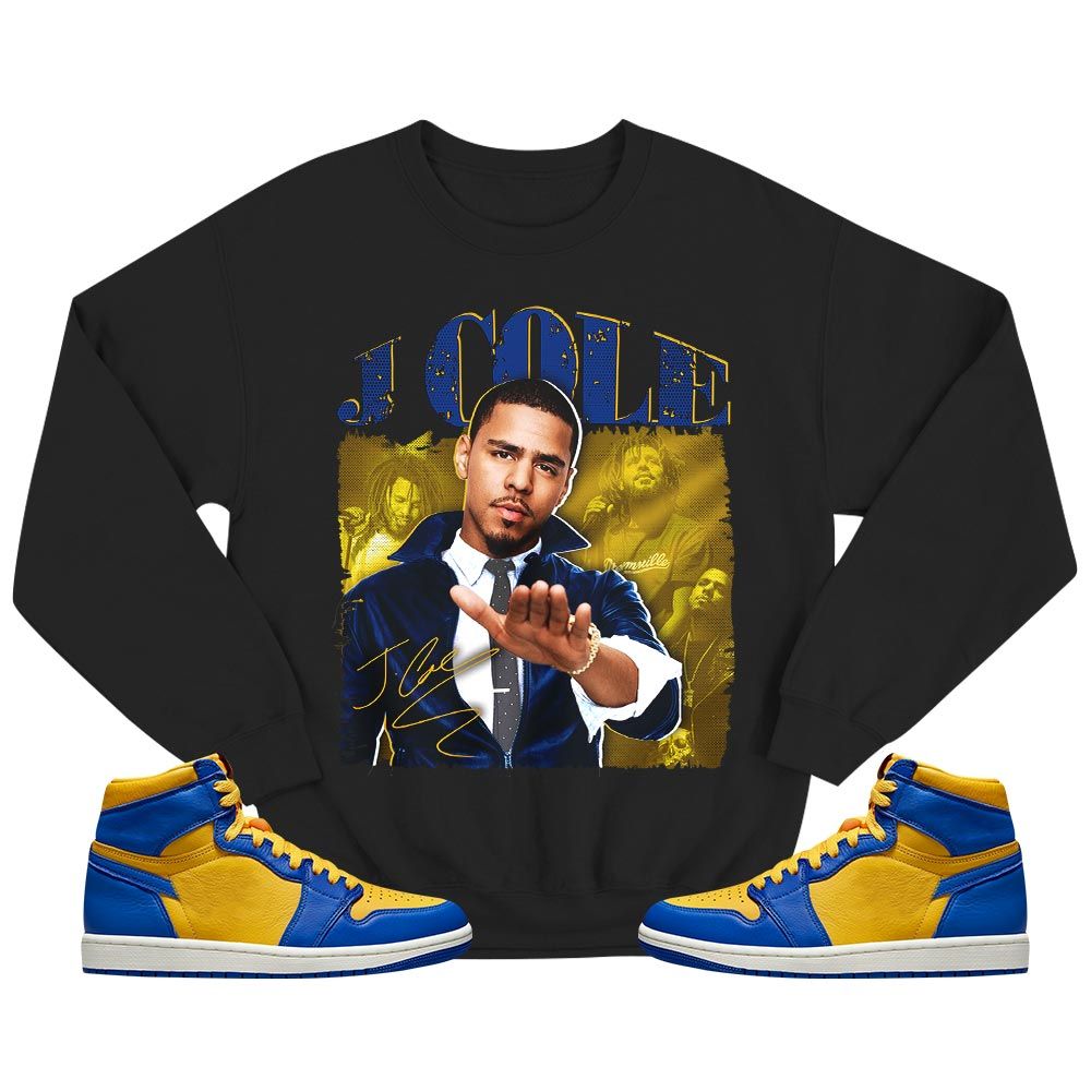J Cole SIGN Sneaker Shirt Match 2023 Laney 1s, Jordan 1 Retro High Laney MKO T-Shirt J Cole SIGN Sneaker Shirt Match 2023 Laney 1s, Jordan 1 Retro High Laney MKO T-Shirt