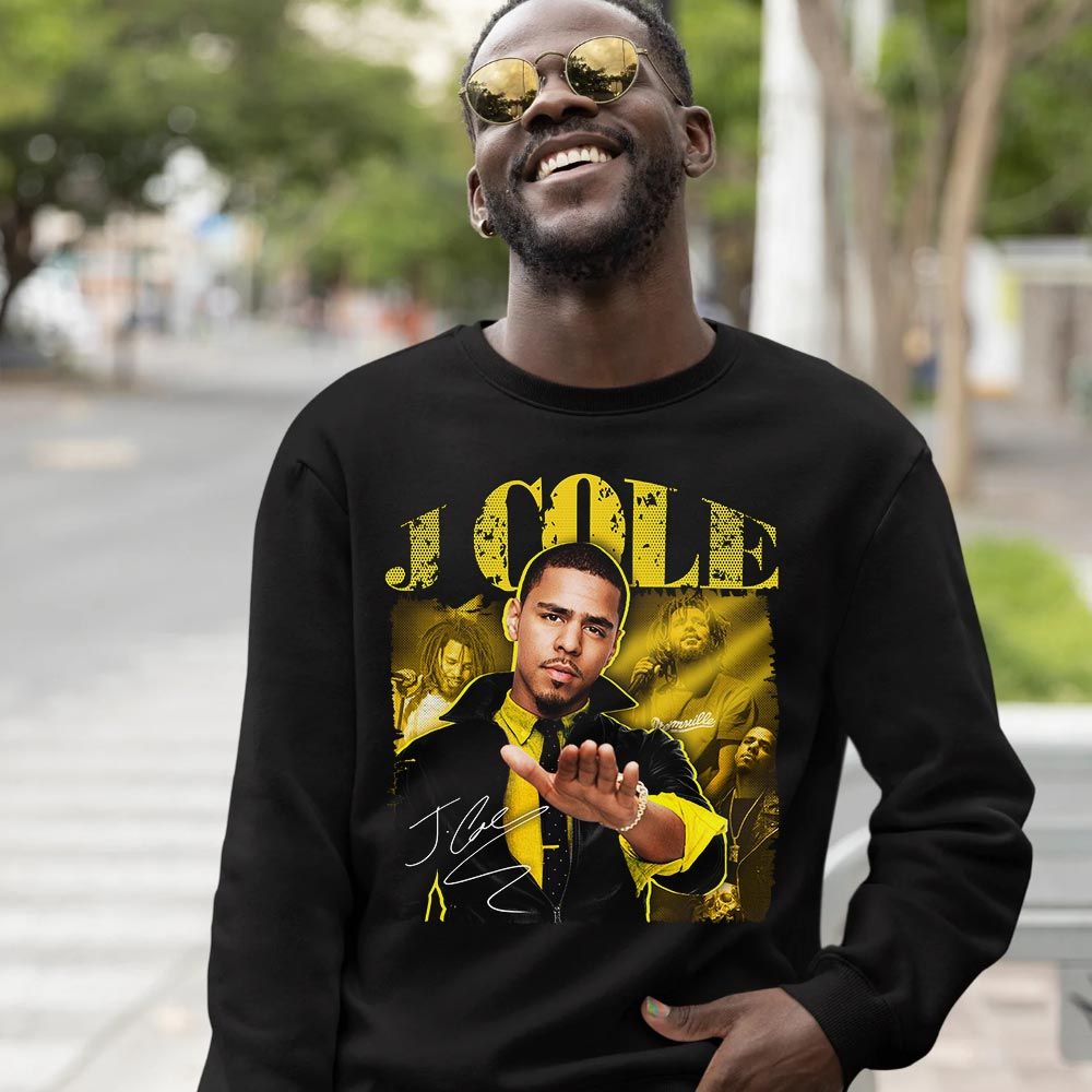J Cole SIGN Sneaker Shirt Match 2023 Thunder 4s, Jordan Retro 4 Thunder MKO T-Shirt J Cole SIGN Sneaker Shirt Match 2023 Thunder 4s, Jordan Retro 4 Thunder MKO T-Shirt