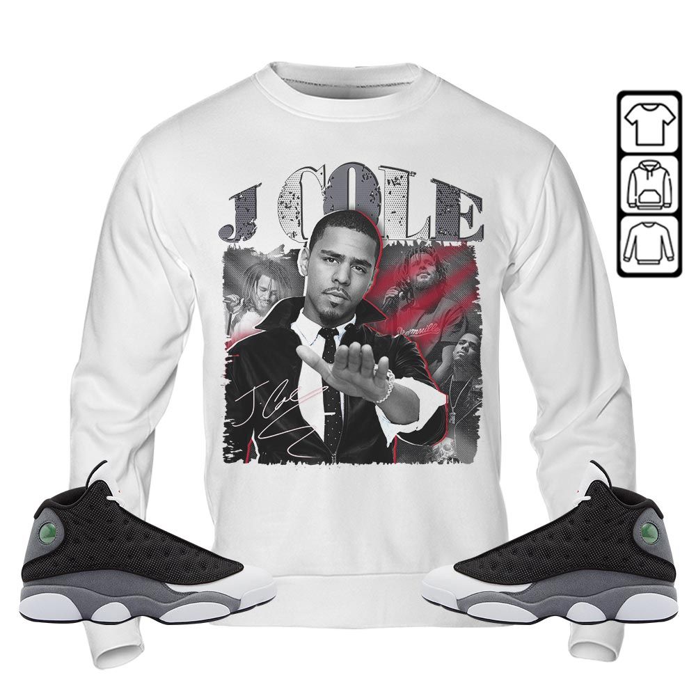 J Cole SIGN Sneaker Shirt Match Black Flint 13s, Jordan Retro 13 Black Flint MKO Hoodie J Cole SIGN Sneaker Shirt Match Black Flint 13s, Jordan Retro 13 Black Flint MKO Hoodie